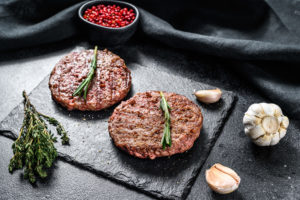 Grilled Beef burger patties