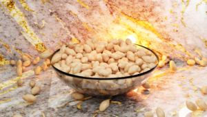 Peanuts in a bowl for peanut butter